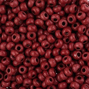 John Bead Czech Glass Seed Beads 8/0, Terra Intensive Brown (22g Vial) - 1 of 2