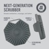 Silicone Body Scrubber, Polygon Soft Exfoliating Brush Massage Brush Shower Bath Brush, More Hygienic Than Traditional Loofah, for All Kinds of Skin - 3 of 4