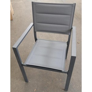 Aluminum Outdoor Dining Chair ， Dining Chairs Set of 2, for Balcony, Garden, - 1 of 2