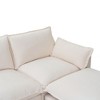 93.31" Modular Sectional Sofa Couch, Modern L-Shaped Sofa with Movable Ottoman, 4-Seater Upholstered Couch for Living Room, Apartment, or Office - 4 of 4