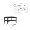 Coffee Table San Jose, One Shelf, Black Wengue Finish - 2 of 4