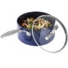 Granitestone Blue 2.5 QT Nonstick Sauce Pan with Glass Lid - 2 of 4