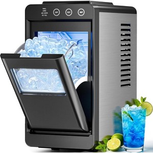 ZAFRO Ice Maker, 26lbs in 24Hrs, 8 Cubes in 6 Mins, 0.8L Tank & 1.1lb Storage, Auto Clean with Basket & Scoop, Portable for Home/Kitchen/Camping/RV - 1 of 4