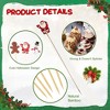 Angel Sar 100-Pack Christmas Cocktail Picks, Bamboo Xmas Themed Skewers for Appetizers, Fruit, Desserts, Charcuterie Boards, Holiday Party Decor - 4 of 4