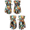 Minecraft Youth Ski Gloves All-Over Symbol Design with Sure Grip Liners Multicolored - 2 of 4