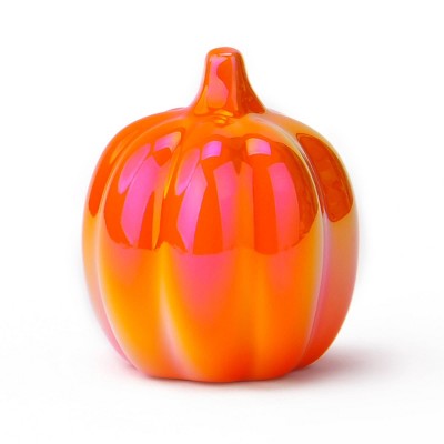 Tall Ceramic Iridescent Pumpkins Orange - Bullseye's Playground™