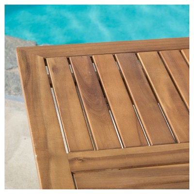 Hermosa 5-Piece Teak Finish Acacia Wood Patio Dining Set with Cushions
