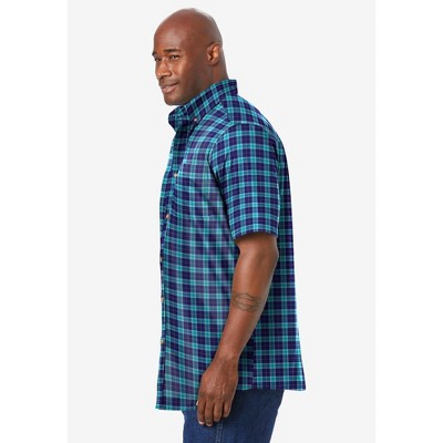 KingSize Short Sleeve Wrinkle Resistant Sport Shirt