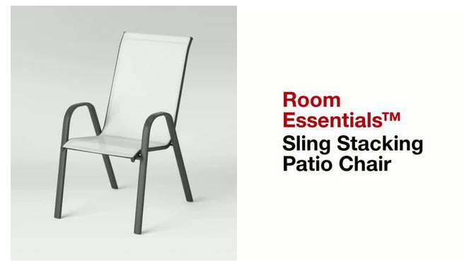 Sling Stacking Patio Chair - Room Essentials™
, 2 of 9, play video