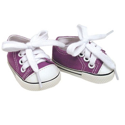Sophia’s Low-Top Canvas Sneakers for 18” Dolls, Purple