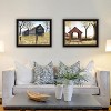 2Piece Vignette Mail Pouch Barn & Buck County Black Framed Wall Art for Living Room,Wall Art Print for Home Decor by Billy Jacobs - 3 of 4