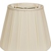 Vynxaria English Box Pleat Softback Lampshades, 7"x11"x8" Egg with Washer Fitter - 2 of 4