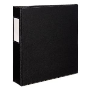 Avery Durable Non-View Binder with DuraHinge and EZD Rings, 3 Rings, 2" Capacity, 11 x 8.5, Black, (8502) - 1 of 4