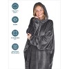The Bare Homey - Adult Wearable Blanket - Microplush Side Pockets - 4 of 4