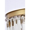 Elegant Lighting Sydney 3 - Light Pendant in  Satin Gold - 3 of 3