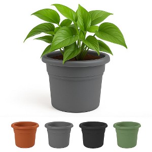 Bloem Posy Round Resin Planter Pot Indoor and Outdoor Gardening - 1 of 4