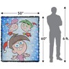 Fairly Oddparents Merry Fairy Timmy Wanda Cosmo Blanket 50"x60" Woven Tapestry - 2 of 4