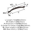Amerock Inspirations 6-5/16 inch Center-to-Center Pull for Cabinets, Drawers, and Furniture - 3 of 3