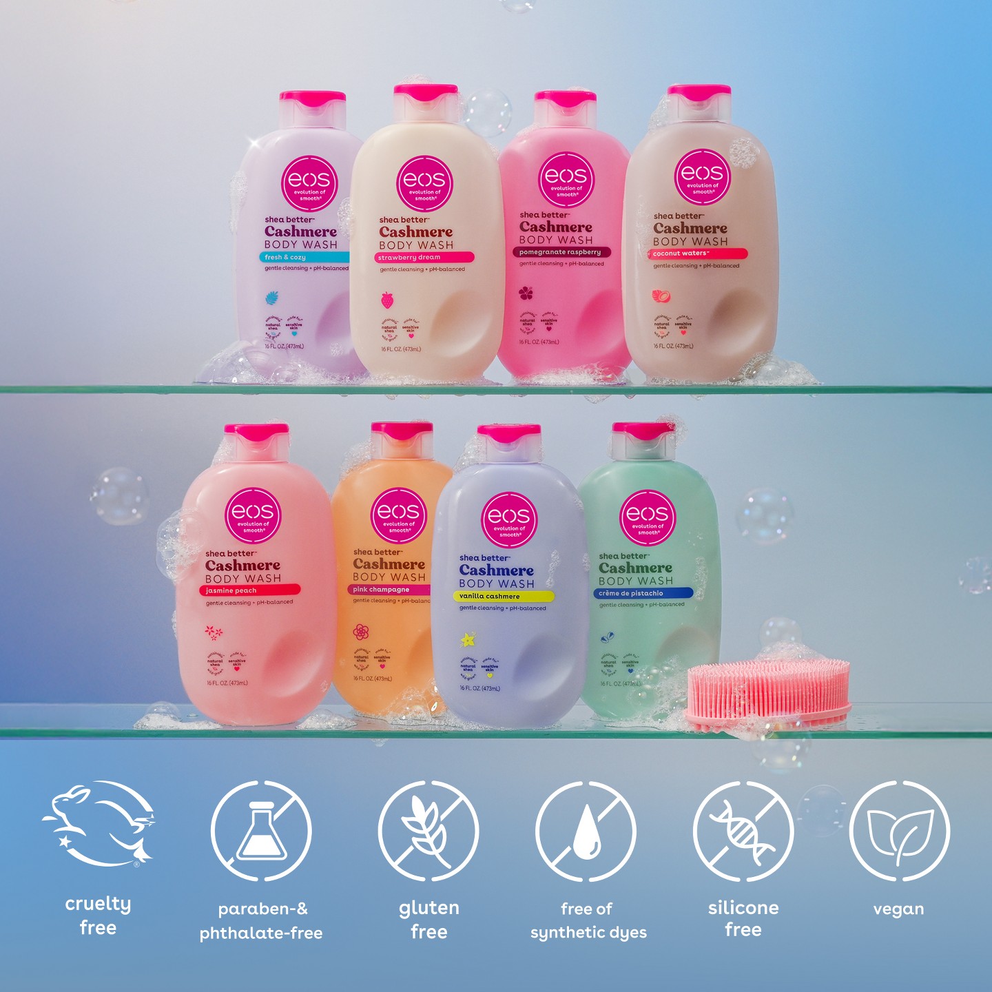 Гель для душа eos Shea Better Cashmere, Fresh & Cozy, 16 fl oz — фото 7