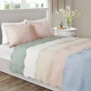 Sapphtopaz 3-Piece Reversible Scalloped Edge Quilt Set & Shams, Cottage/Country Style Queen Sheet Set (1 Quilt, 2 Pillow Shams) - 2 of 4