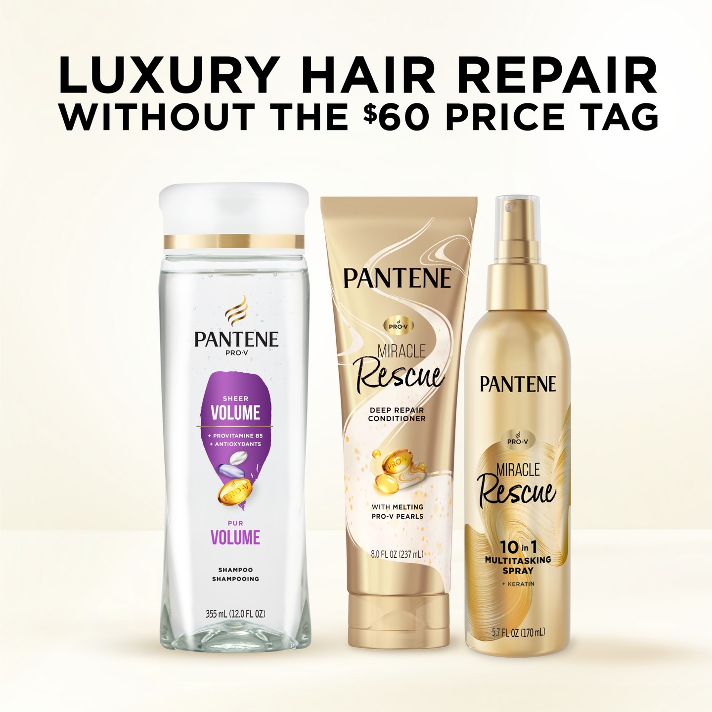 Шампунь для объёма Pantene Pro-V Sheer Volume, 12 fl oz — фото 7