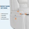 Power Lift Recliner Chair for Elderly, PU Leather Upholstered Recliner Sofa with USB Ports, Cup Holders & Storage for Living Room Home Theater - 2 of 4