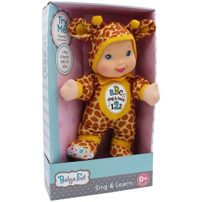 Baby's First Sing & Learn Giraffe Toy Doll - All Ages