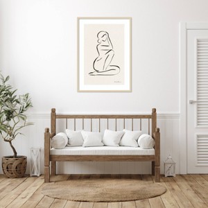 Amanti Art Lady Line Drawing I Framed Wall Art Print - 1 of 4