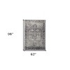 HomeRoots 9' X 12' Gray And Charcoal Moroccan Distressed Area Rug - 3 of 4