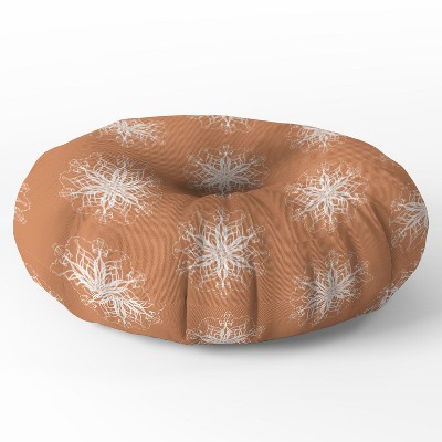 Lisa Argyropoulos Cozie Flurries Round Floor Pillow - Deny Designs