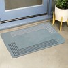 Unique Bargains Outdoor All Weather Resistant Washable Porch Decorations Shoe Mat Doormat - 2 of 4