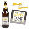 Big Dot of Happiness Retirement Party - Decorations for Women and Men - 6 Beer Bottle Label Stickers and 1 Carrier - 3 of 4