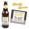 Big Dot of Happiness Retirement Party - Decorations for Women and Men - 6 Beer Bottle Label Stickers and 1 Carrier - image 3 of 4