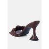 Rebel Ruched Straps Spool Heel Sandals - 2 of 4