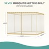 Aoodor Gazebo Replacement Netting Screen, Universal Gazebo 4-Panel Mosquito Net Sidewalls with Double Zippers for Outdoor Patio - 4 of 4