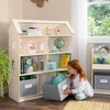 Guidecraft EdQ Dollhouse Bookshelf: Wood Kids' Pretend Play Furniture for Playroom and Classroom with Bins for Toys and Dolls - 4 of 4