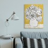 Stupell Industries Peony Sketch Bouquet Contrasted Distressed Yellow - 2 of 4