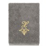 Linum Home Textiles 100% Turkish Cotton MONICA Gold Thread 3PC Embellished Towel Set - 4 of 4