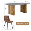 NicBex Dining Table Set for 6 Modern Cozy Rectangle MDF Dining Set with 6 Chairs for Dining Room - 2 of 4