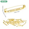Unique Bargains Durable Multipurpose Iron Badge Brooch Pin Backs Safety Clasp 60 Pcs - 3 of 4