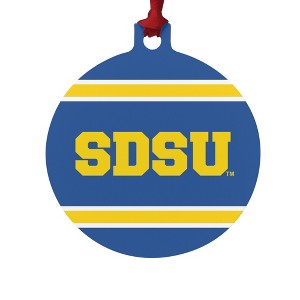 South Dakota State University Stripes Aluminum Holiday Christmas Tree Ornament - 1 of 4