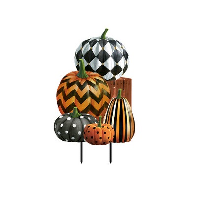 Briarwood Lane Metal Art x Patterned Pumpkins Fall For Fall Metal Art