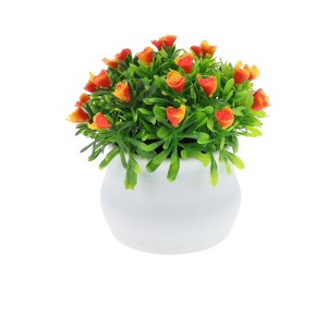 Unique Bargains Faux Plants Solid Rose Plastic 4.72"x4.72"x4.72" 1 Pcs - 1 of 4