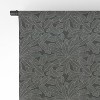 Iveta Abolina Melisande Line Black And White 50" x 64" Single Panel Sheer Window Curtain - Deny Designs - 4 of 4