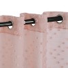 Floral Sheer Grommet Curtain Panel Set by Blue Nile Mills - 3 of 4