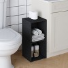 HOMLUX 2-Tier Space Saving Storage Bookcase, 10-Inch Width, Adjustable Design - 4 of 4