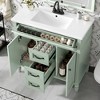GDFStudio Richard Modern 36" Wood Bathroom Vanity with Ceramic Sink - 2 of 4