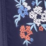 navy floral embroidery