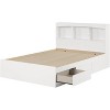 HomeStock Mates Bed and Bookcase Headboard Set Pure White Step One - 2 of 4