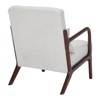 PAGED Mid-Century Accent Chair with Solid Wood Frame,Arm Chair with Pillow Upholstered,Modern Accent Chair for Living Room,Bedroom - 3 of 4